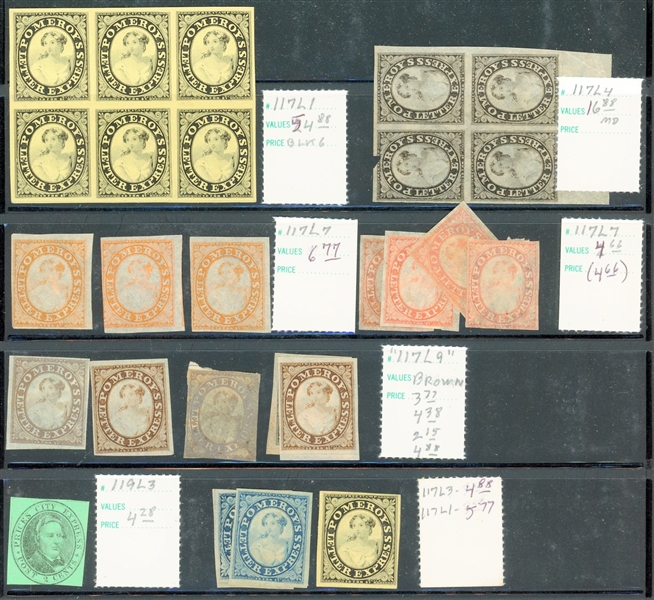 Carrier's, Local and Express Stamp Mint And Used Accumulation (Est $750-950)