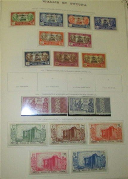 Wallis and Futuna Earlier Mint Collection In Specialty Album (Est $150-250)