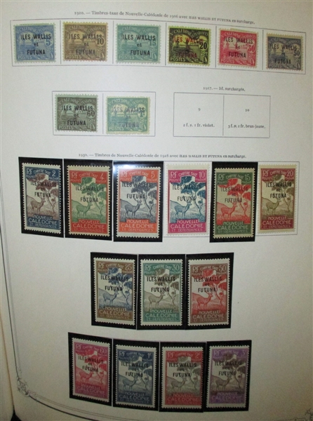 Wallis and Futuna Earlier Mint Collection In Specialty Album (Est $150-250)