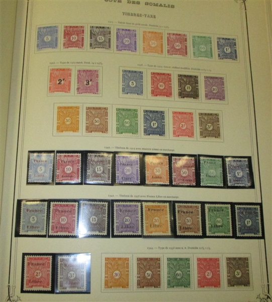 Earlier French Colonies Mostly Mint Collection in Specialty Album (Est $350-450)