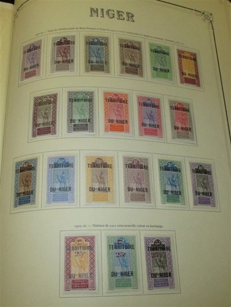 Earlier French Colonies Mostly Mint Collection in Specialty Album (Est $350-450)