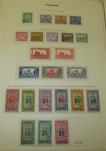 Tunisia Mint and Used Collection in a Specialty Album (Est $250-350)