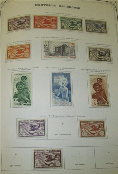 New Caledonia Mostly Mint Collection in a Specialty Album (Est $250-350) 