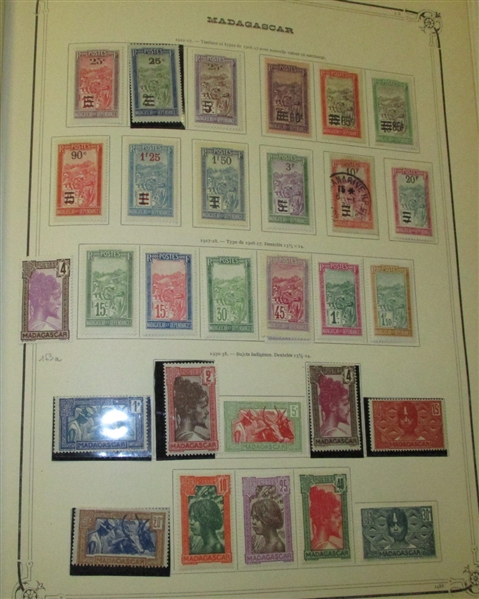 Madagascar, Comoro Islands and Reunion Collections in a Specialty Album (Est $350-450)
