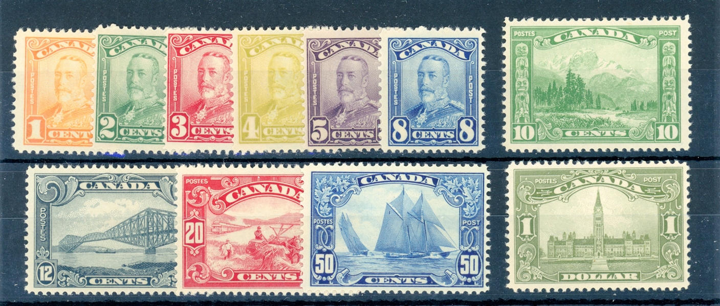 Canada Scott 149-159 MNH Complete Set, 1928-9 Issue (SCV $1405)