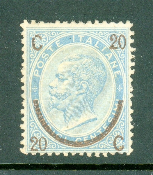 Italy Scott 34 MNG, Just Fine, With 2009 APS Certificate (SCV $645)