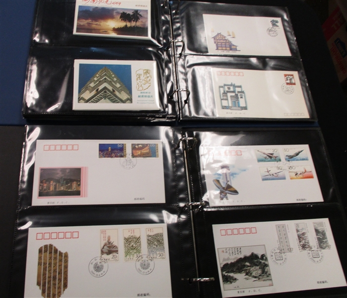 China Boxlot - Stamps, First Days, Reference Material (Est $100-150)