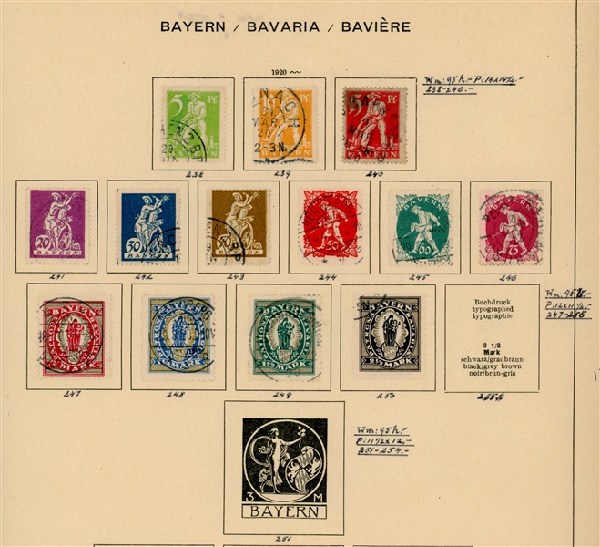 Bavaria Collection on Shaubeck Pages (Owner's SCV $785)