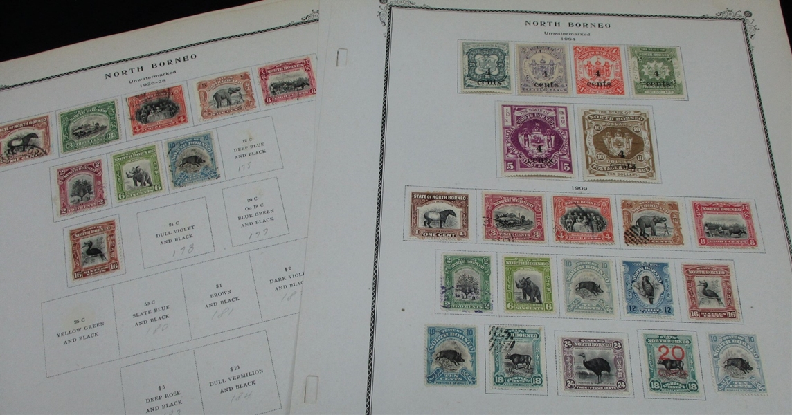 North Borneo Collection on Scott Specialty Pages (Est $250-300)