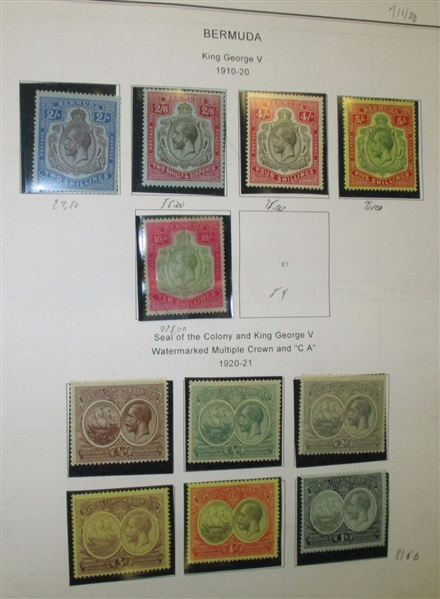 Nice Bermuda Collection on Pages  to 1990's (Est $800-1000)