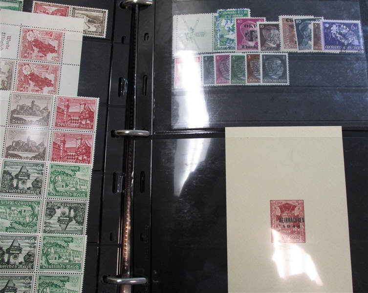 Germany Nazi Era Occupation of Europe Huge Accumulation of Stamps, Covers, More (Est $600-800)