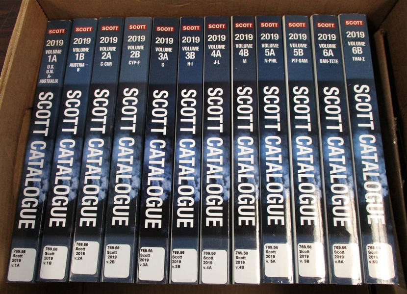 2019 Scott Catalogs - 12-Volume Set, Used But in Like-New Condition OFFICE PICKUP ONLY!