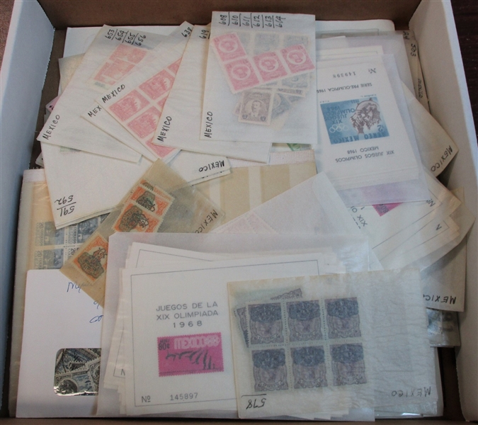 Mexico Mixed Lot in a Pizza Box - Much MNH (Est $125-150)