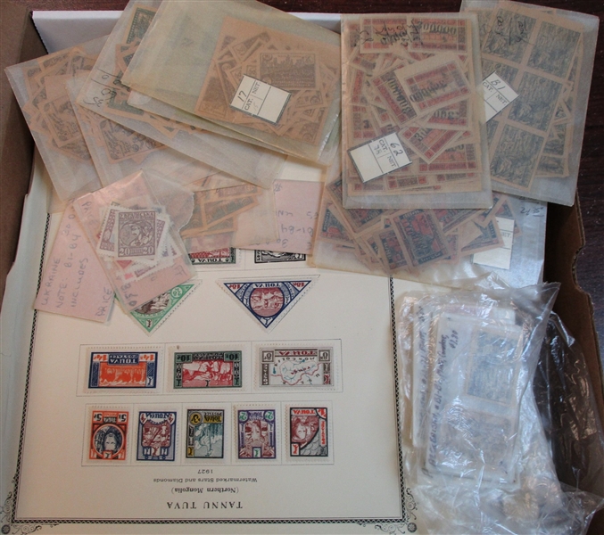Russia and Area Mixed Lot in Pizza Box (Est $100-150)