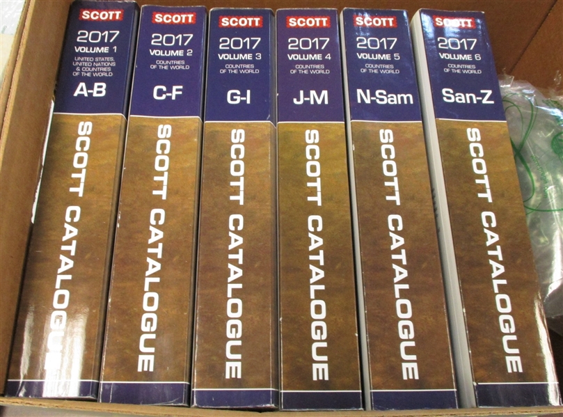 2017 Scott Catalogs - 6 Volume Set, Used VG Condition OFFICE PICKUP ONLY!
