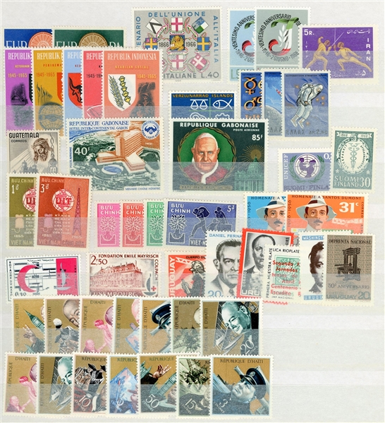 Foreign MNH Sets in a 16 Page Stockbook (Est $100-150)