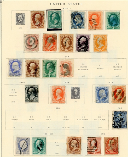 USA Collection on Scott Pages, Pre-1940 (Est $800-1200)