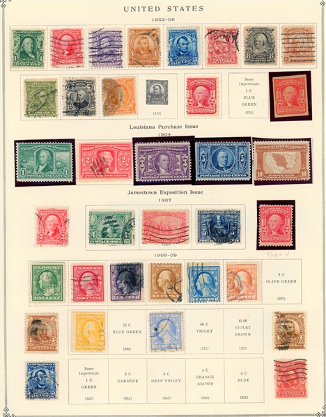 USA Collection on Scott Pages, Pre-1940 (Est $800-1200)