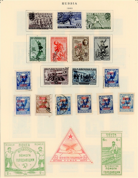 Russia Pre-1940 Mint/Used Collection on Scott International Pages (Est $275-350)