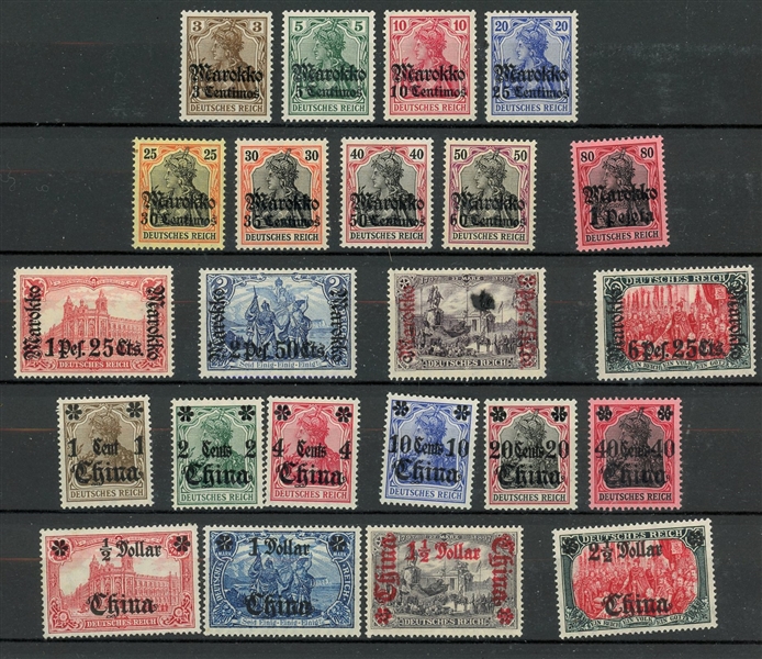 German Colonies Mint Collection on Stockpages, with Many Better (Est $350-500)