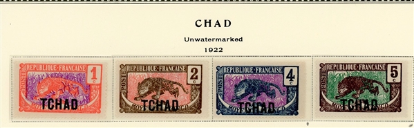 Chad 1924-34 MNH/MH Collection on Scott Specialty Pages (Est $30-50)