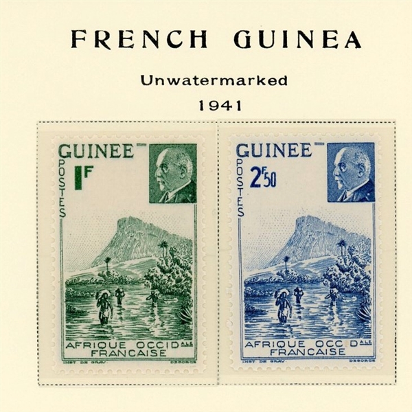 French Guinea Mint Collection to 1942 on Scott Specialty Pages (Est $120-160)