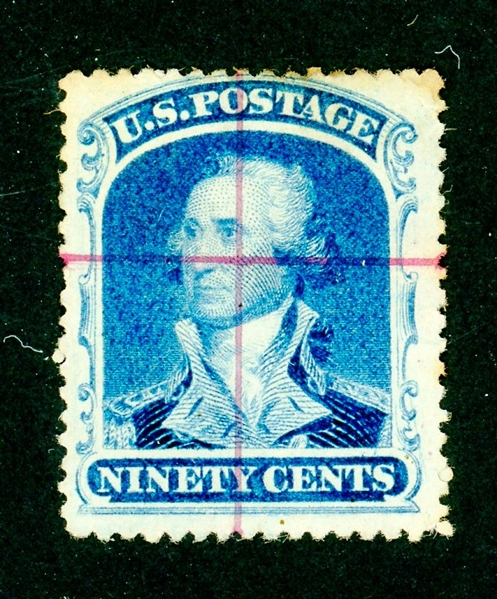 USA Scott 39 Demonetized Example with 2020 Crowe Certificate (Est $750-900)