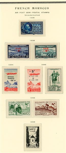 French Morocco Mint Collection to 1955 on Scott Specialty Pages (Est $150-200)