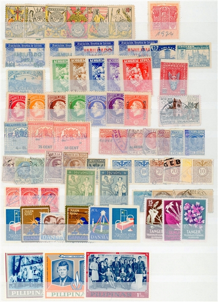 USA and Foreign Non-Scott Lot in a Stockbook (Est $200-300)