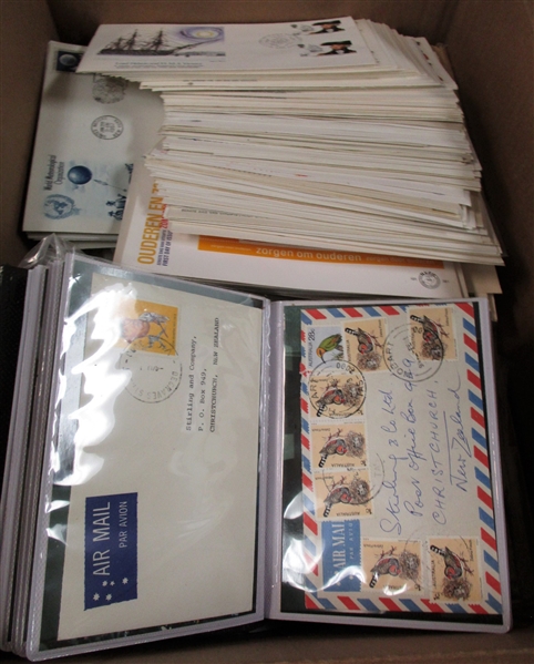 Large Tub and Box Holding Stamps and FDCs - OFFICE PICKUP ONLY!