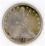 1869 Seated Liberty Half Dollar - AU