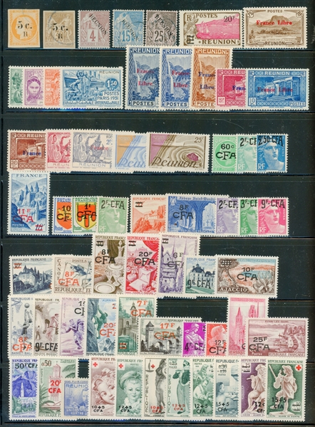 France - Reunion All Different Mostly Unused Accumulation (SCV $934)
