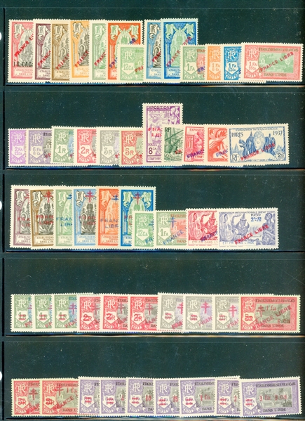 French India - All Different Unused Accumulation (SCV $503) 