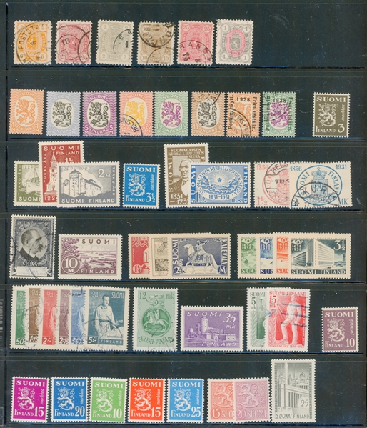Finland All Different Mint/Used Accumulation (Owner's SCV $1160)