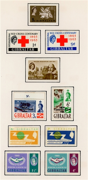 Gibraltar Mint Collection/Accumulation 1938-1960's (Est $150-200)