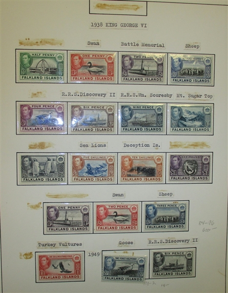 Falkland Islands Mint Collection//Accumulation 1938-2008 (Est $800-1000)