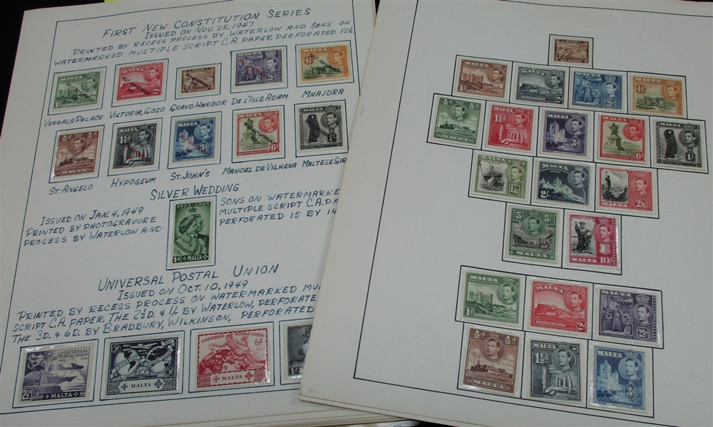 Malta Mint Collection/Accumulation 1938-1967 (Est $100-120)