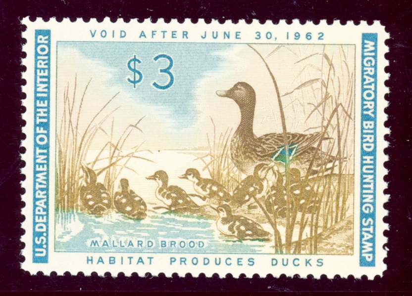 USA Scott RW28 MNH VF, 1961 Duck Stamp (SCV $95)