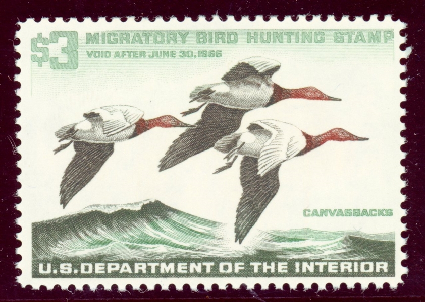 USA Scott RW32 MNH F-VF, 1965 Duck Stamp (SCV $100)