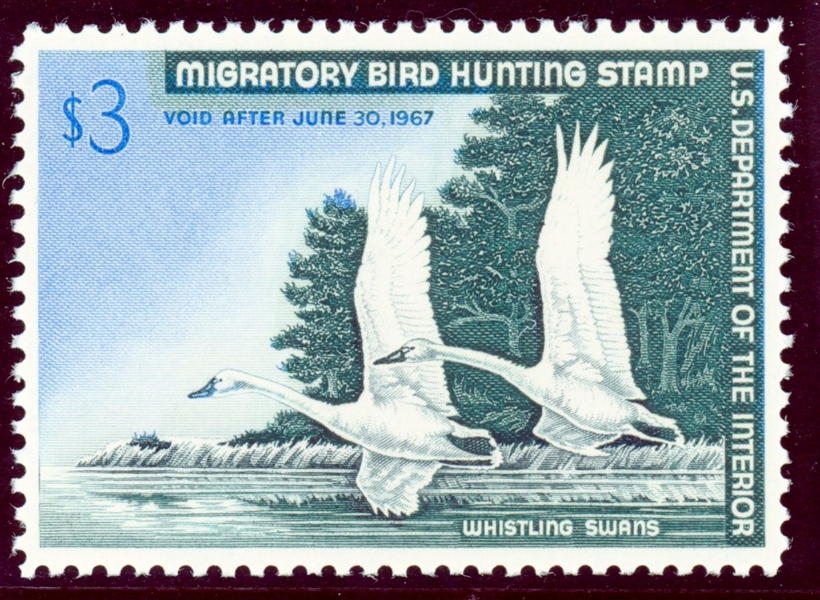 USA Scott RW33 MNH F-VF, 1966 Duck Stamp (SCV $100)
