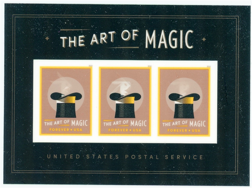 USA Scott 5306b The Art of Magic Imperf Sheet (SCV $1000)