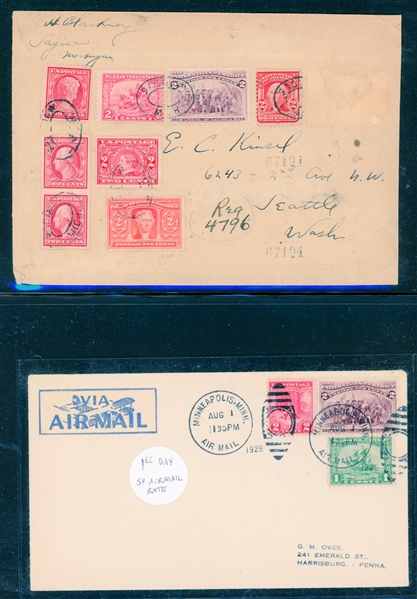 USA  - 18 Covers with Late Use 1893 Columbian Stamps (Est $75-100)