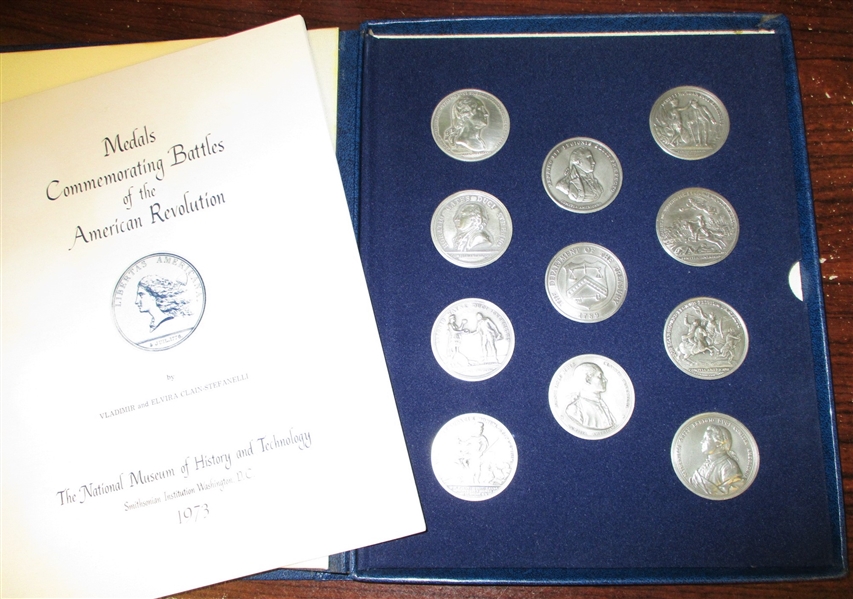 1973 US Mint Pewter Medal Commemorating Battles of the American Revolution Set (Ebay Retail $17-40)