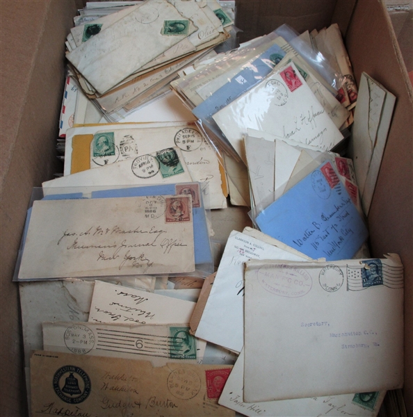 USA Cover Lot in 2 Large Boxes - Likely 3000-4000 Covers (Est $400-500)