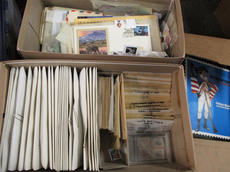 2 Boxes From an Estate, containing U.S. and Foreign - OFFICE PICK UP ONLY!