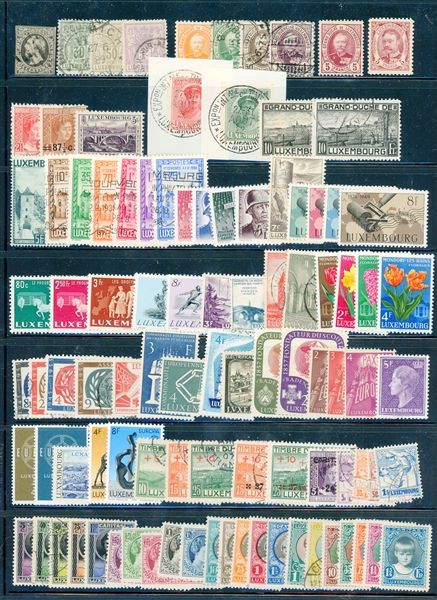 Luxembourg All Different Mint/Used Accumulation (SCV $1300)