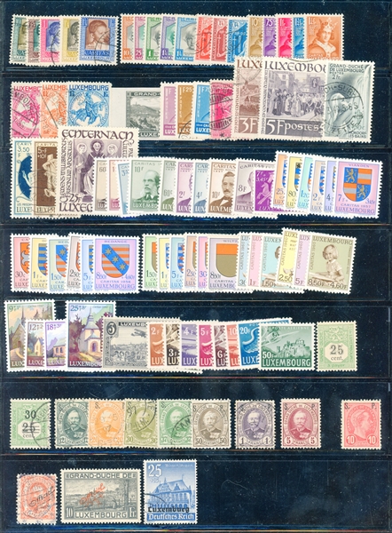 Luxembourg All Different Mint/Used Accumulation (SCV $1300)