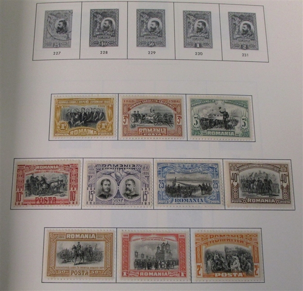 Romania Mosty Mint Collection in a Minkus Album (Est $100-200)