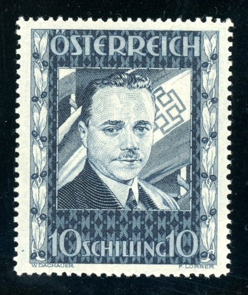 Austria Scott 380 MNH VF, 1936 Dolfuss (SCV $1100)