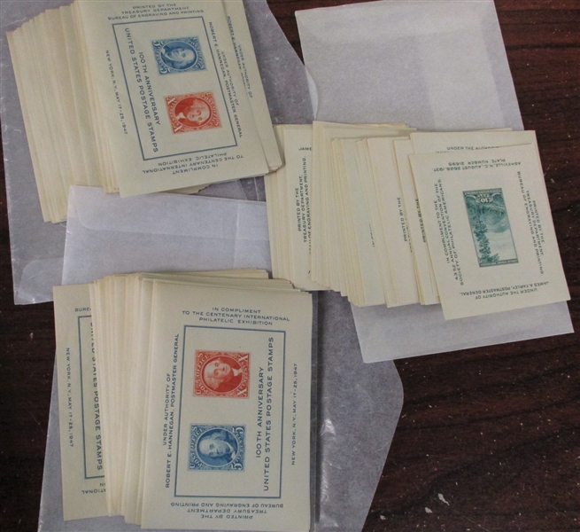 Mint Sheets, Part Sheets, Souvenir Sheets (Face over $250)